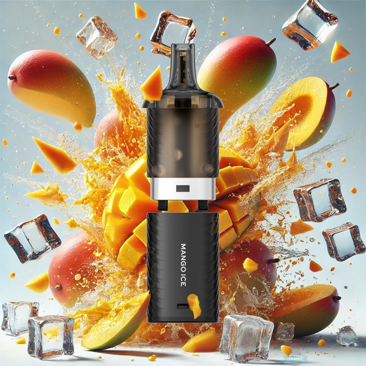 vozol vista mango ice Mango Ice Vozol 10000 10K Puff Vista Plug Kit main image 1